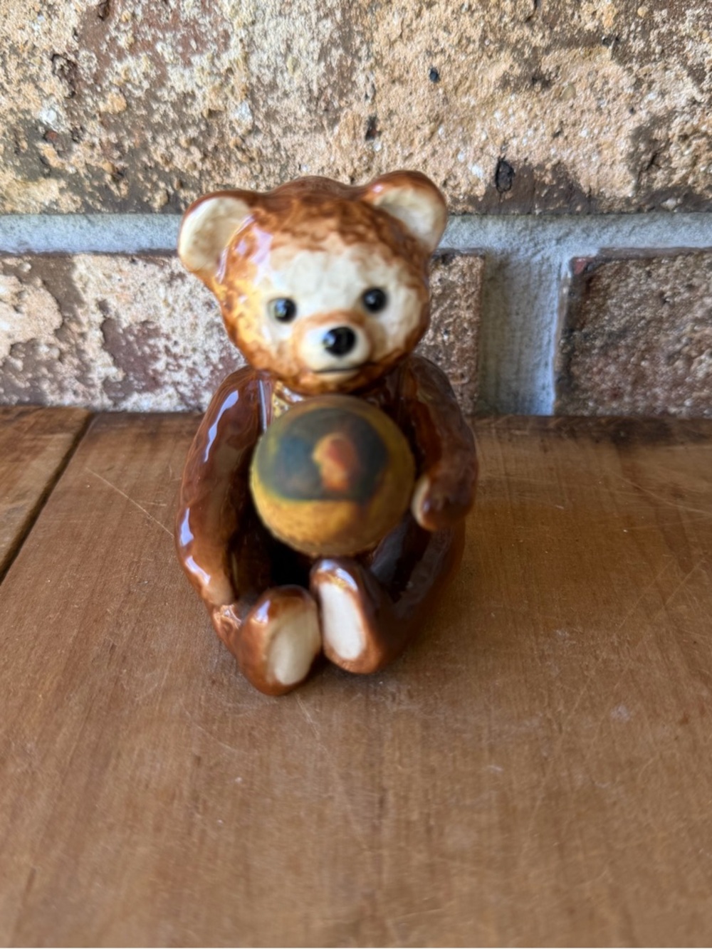 Goebel Bear With Ball Figurine 3” Tall Excellent Condition!